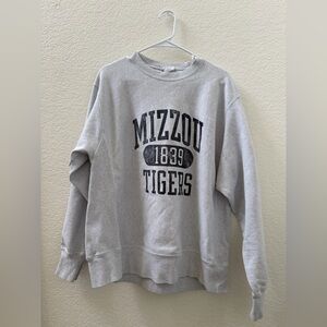 Gray Champion Mizzou Tigers Sweatshirt